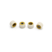 FlatFace Dual Durometer Bearing Wheels - Gold/White
