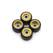 FlatFace Dual Durometer Bearing Wheels - Gold O/Black