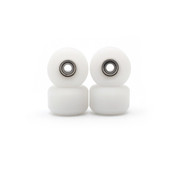 Blistered x FlatFace G4 Urethane Wheels - Ivory White w JoyCult Bearing Collab