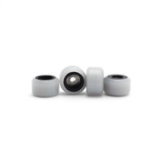 FlatFace Dual Durometer V2 Bearing Wheels - Black/White