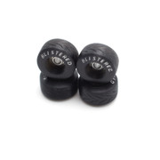 Blistered Wheels - Tires - Black - Silver Text