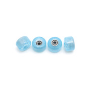 FlatFace G9 Dual Bearing Urethane - Translucent Blue w/ Small Hexagon Glitter 60D
