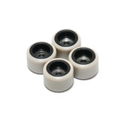 FlatFace Dual Durometer Bearing Wheels - Black/Tan