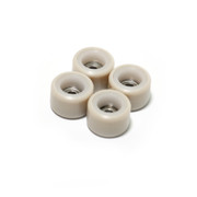 FlatFace Dual Durometer Bearing Wheels - White/Tan