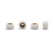 FlatFace Dual Durometer V2 Bearing Wheels - Tan/White