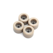 FlatFace Dual Durometer Bearing Wheels - Tan/Tan