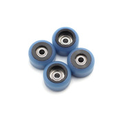 FlatFace Dual Durometer V2 Bearing Wheels - Black/Blueberry