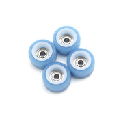 FlatFace Dual Durometer V2 Bearing Wheels - White/Blueberry