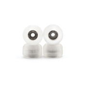 Blistered Asymmetrical Dual Bearing Wheels - 72D Ultra - Clear