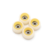 FlatFace Dual Durometer V2 Bearing Wheels - Yellow/White