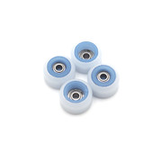 FlatFace Dual Durometer V2 Bearing Wheels - Blueberry/White