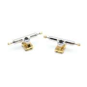 Blistered Trucks - Chrome, Gold Baseplate - 34mm