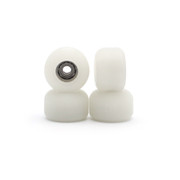 Blistered Asymmetrical Dual Bearing Wheels - 72D Ultra - Ivory White