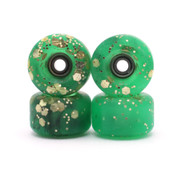 Blistered Urethane Wheels - John Cowart - Xmas Green + Gold Glitter
