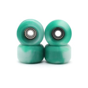 Blistered x FlatFace G6 Urethane Wheels - Green White Swirl