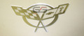 C5 Corvette Mirror / Chrome Emblem