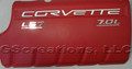 C6 Z06 Corvette Fuel Rail Cover Letter Insert Kit