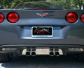 2005-2013 C6 Corvette - Stock Exhaust Filler Panel Plain | Polished Stainless Steel