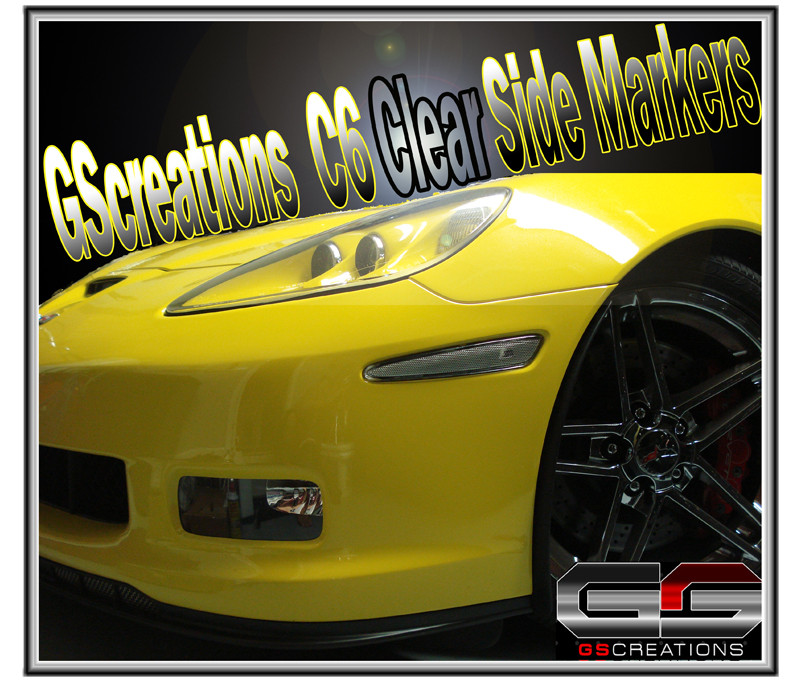 C6 Corvette Clear Side Markers (Front) - GScreations