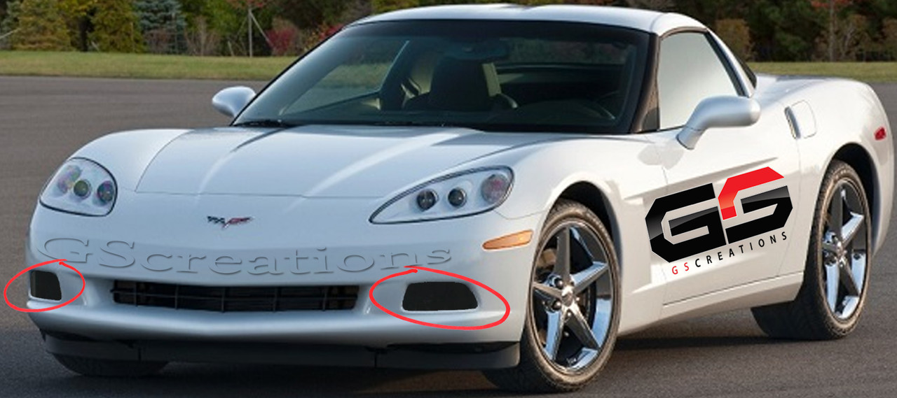 C6 Corvette Base Model Acrylic Driving/ Fog Light Blackout Kit