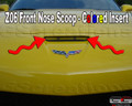 C6 Z06 /GS /ZR1 Corvette Front Nose Scoop color coded Insert