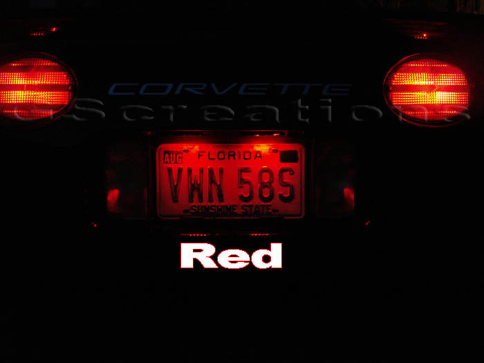 red led license plate lights