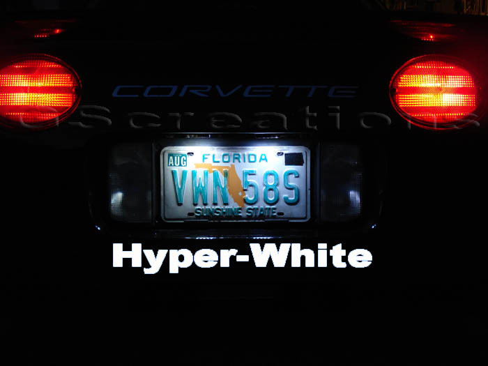 registration plate light