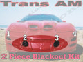 Trans Am Front Blackout kit (FOG LIGHT covers only)