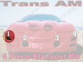 Trans Am Front Blackout kit (Turn signal / Day time running light) ONE LENS