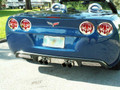 C6 4-pc Polished Stainless Flame Style Taillight Covers
