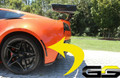 C7 Stingray Corvette Clear or Smoked Rear Side Bumper Markers
