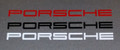Porsche "PORSCHE" decal (911 Carrera Cayman Boxster Panamera Cayenne)