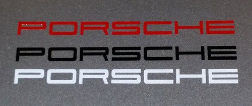 Porsche "PORSCHE" decal (911 Carrera Cayman Boxster Panamera Cayenne
