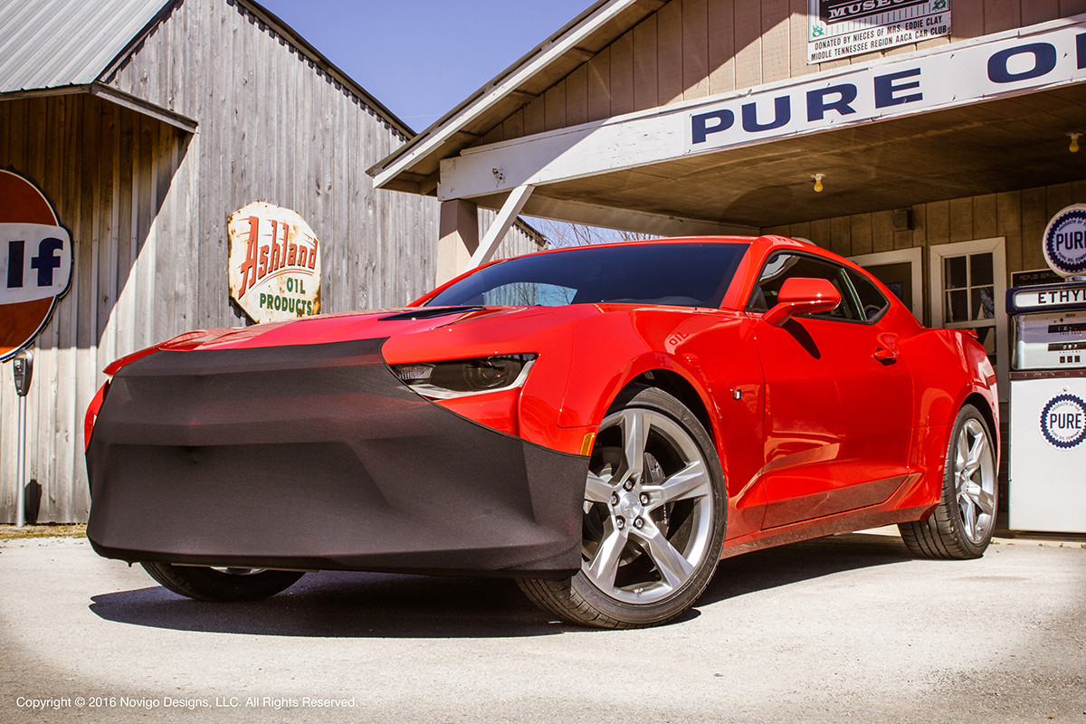 NoviStretch 2008 + 3rd Gen Dodge Challenger Charger Front Bumper Protective  Mask / Bra - GScreations