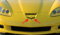 C6 Corvette Black Front or Rear Checkered Flag Emblem