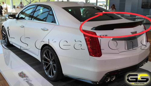 2016-2018 CTS-V Sedan CARBON FIBER Rear Spoiler - GScreations