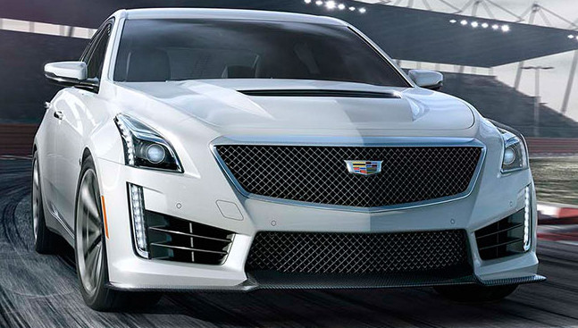 2016 2018 Cts V Sedan Carbon Fiber Front Splitter With Deflectors