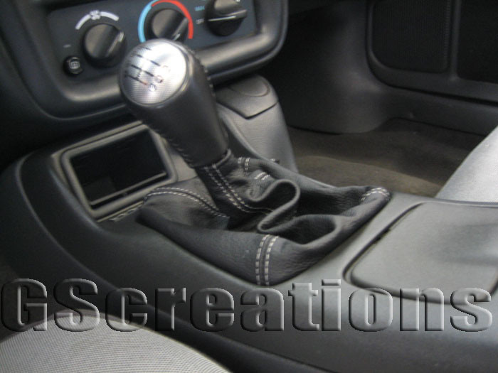 RedlineGoods Shift Boot Compatible with Pontiac Firebird 1993-1997 Black/Silver 