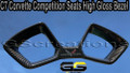 C7 Corvette Carbon Fiber Competition Seat Gloss Trim Bezel