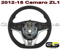 2012-15 Camaro ZL1 Genuine GM Manual Suede Steering Wheel Red Stitching