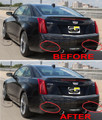 2013+ Cadillac ATS Rear Reflector Blackout Lens Cover Kit