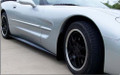 C5 Corvette ZR1 Style Pre-Painted or Carbon Fiber Finish Side Skirts