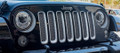 2007-2018 Jeep Wrangler JK - Chrome Mesh Front Grille | Stainless Steel