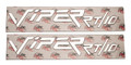 1996-2002 Dodge Viper RT/10 Side Fenders Letter Set VIPER Polished Stainless