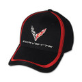 Next Generation Corvette Red Stripe Accent Limited Edition Base Ball Cap Hat