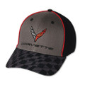 Next Generation Corvette Carbon Flash Checkered Bill Edition Base Ball Cap Hat