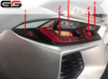 2020 C8 Corvette Rear Tail Light Reflector / Brake/ Reverse light / Turn Signal blackouts Smoked Cover