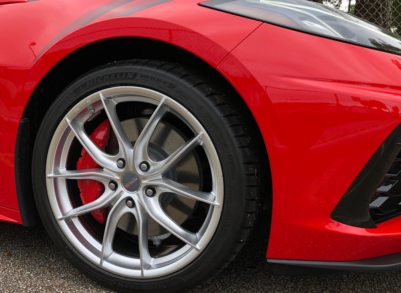 SR1 Performance Black Acorn Lug Nuts For C8 Corvette (2020-2023) - Set Of 20