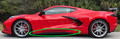C8 Corvette Stingray Z51 Style Rocker Extensions Painted Carbon Flash