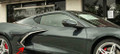 Side Vent Trim 4Pc Brushed Stainless Steel Chrome Molding For 2020+ C8 Corvette